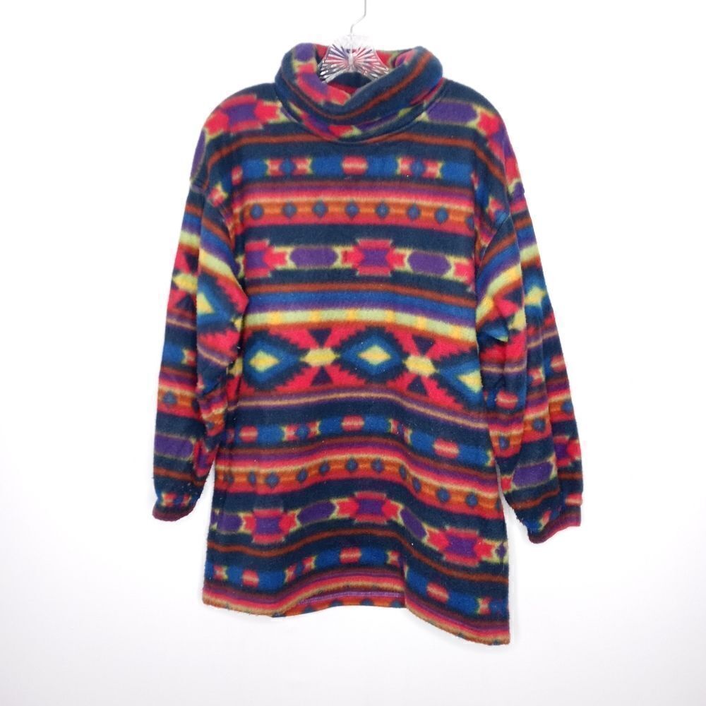 Vintage Aztec fleece pullover size small